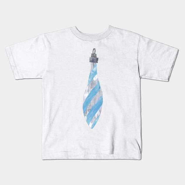 Bauble - Blue north pole Kids T-Shirt by Babban Gaelg